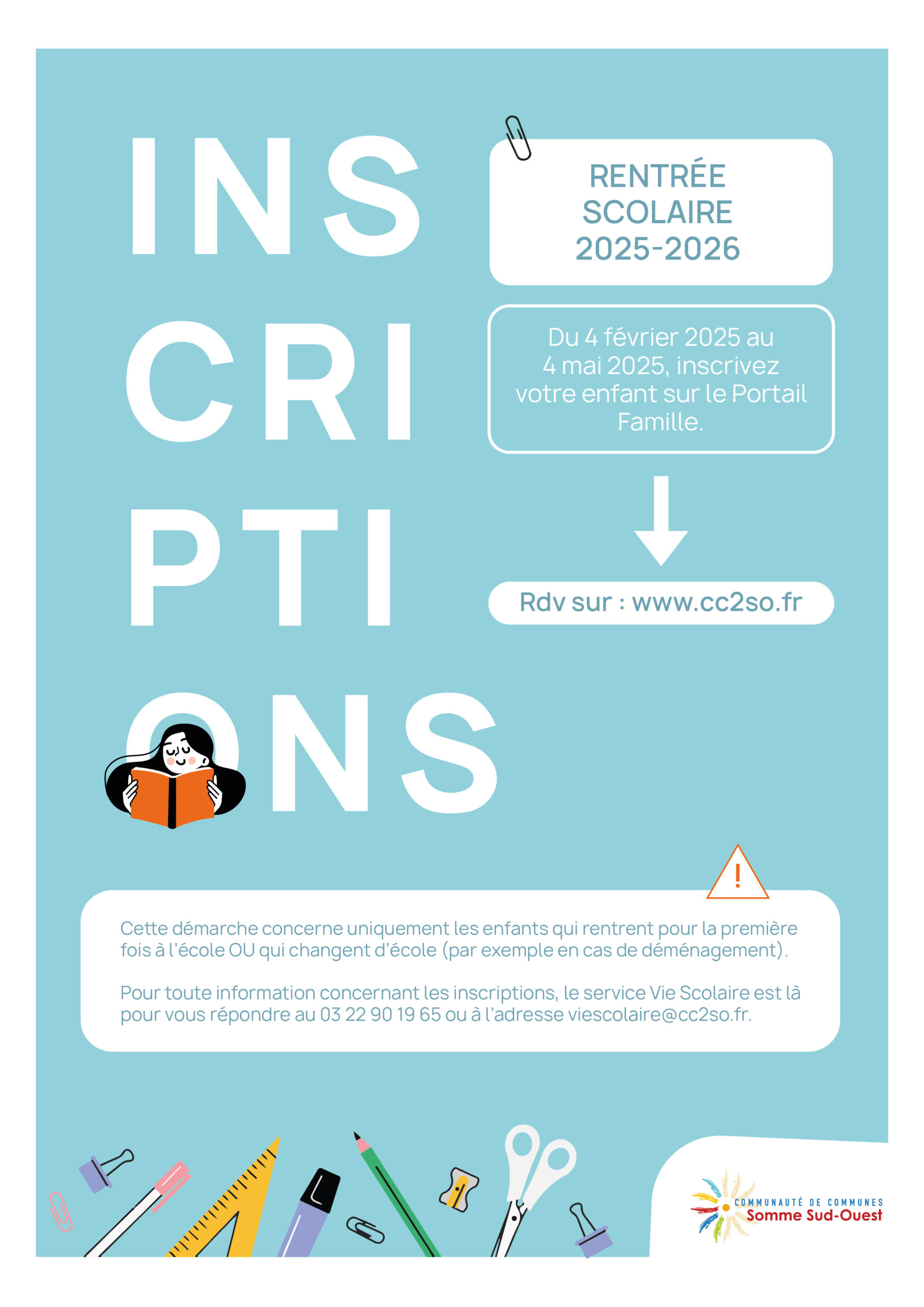 Lire la suite à propos de l’article INSCRIPTIONS SCOLAIRES 2025 – 2026